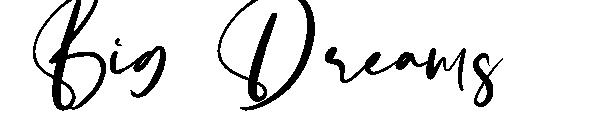 Big Dreams字体