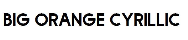 Big Orange Cyrillic字体
