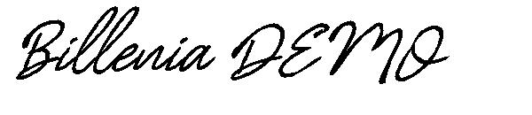 Billenia DEMO字体