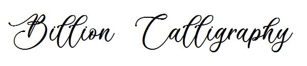 Billion Calligraphy字体