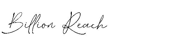 Billion Reach字体