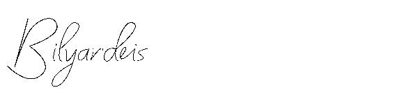 Bilyardeis字体