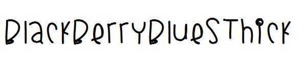 BlackberryBluesThick字体