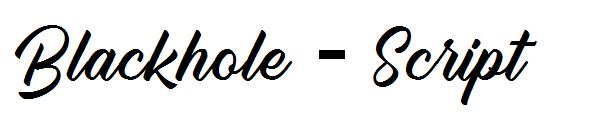 Blackhole - Script字体