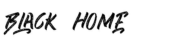 BLACK HOME字体