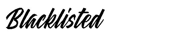 Blacklisted字体