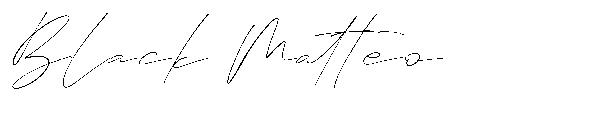 Black Matteo字体