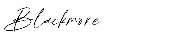 Blackmore字体