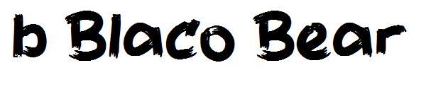 b Blaco Bear字体