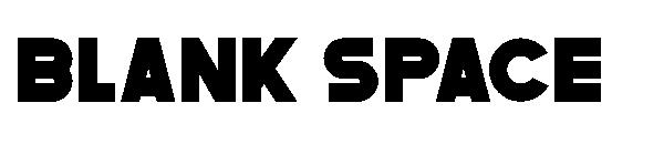 BLANK SPACE字体