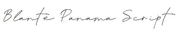 Blante Panama Script字体
