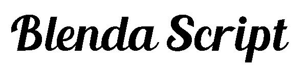 Blenda Script字体