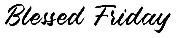 Blessed Friday字体