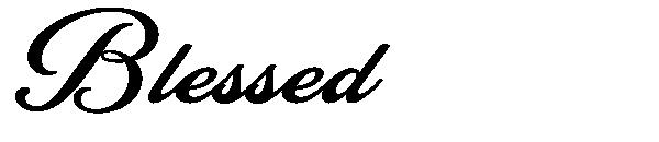 Blessed字体