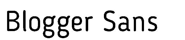 Blogger Sans字体