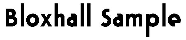 Bloxhall Sample字体