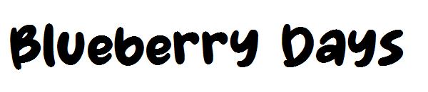 Blueberry Days字体