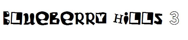 Blueberry Hills 3字体