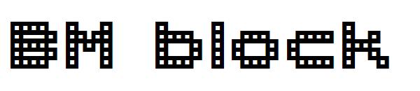 BM block字体