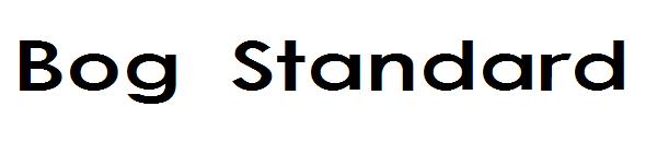 Bog Standard字体