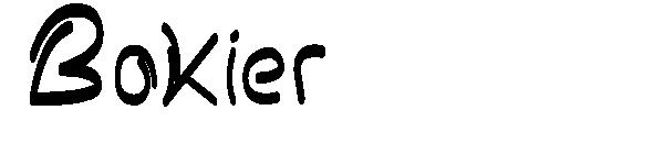 Bokier字体