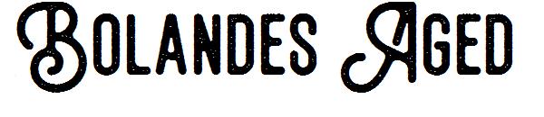 Bolandes Aged字体
