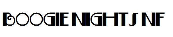 Boogie Nights NF字体
