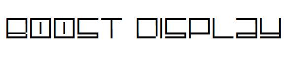 Boost Display字体