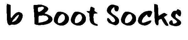 b Boot Socks字体