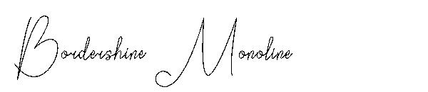 Bordershine Monoline字体