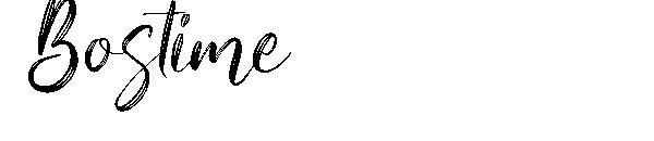 Bostime字体