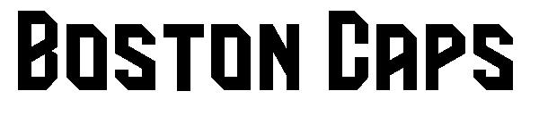 Boston Caps字体