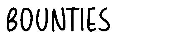 BOUNTIES字体