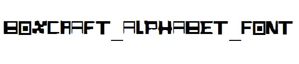 BoxCraft_Alphabet_Font