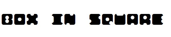 box in square字体