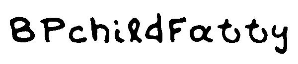 BPchildFatty字体