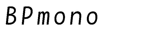 BPmono字体
