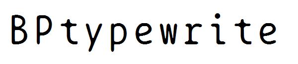 BPtypewrite字体