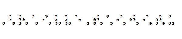 BRAILLE TAIJITU字体