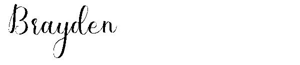 Brayden字体