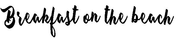 Breakfast on the beach字体