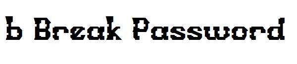 b Break Password字体