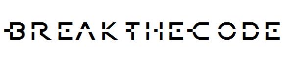 BreakTheCode字体