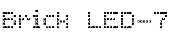 Brick LED-7字体