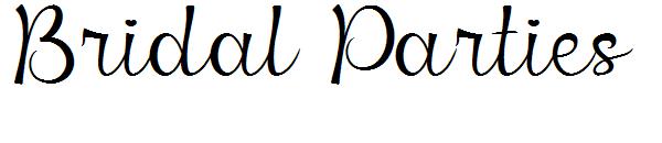 Bridal Parties字体