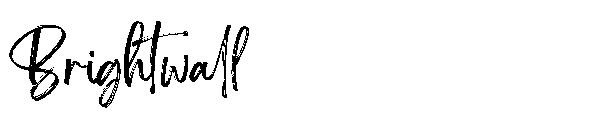 Brightwall字体