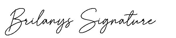 Brilanys Signature字体