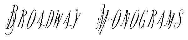 Broadway Monograms字体