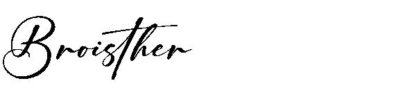 Broisther字体
