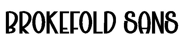 Brokefold Sans字体